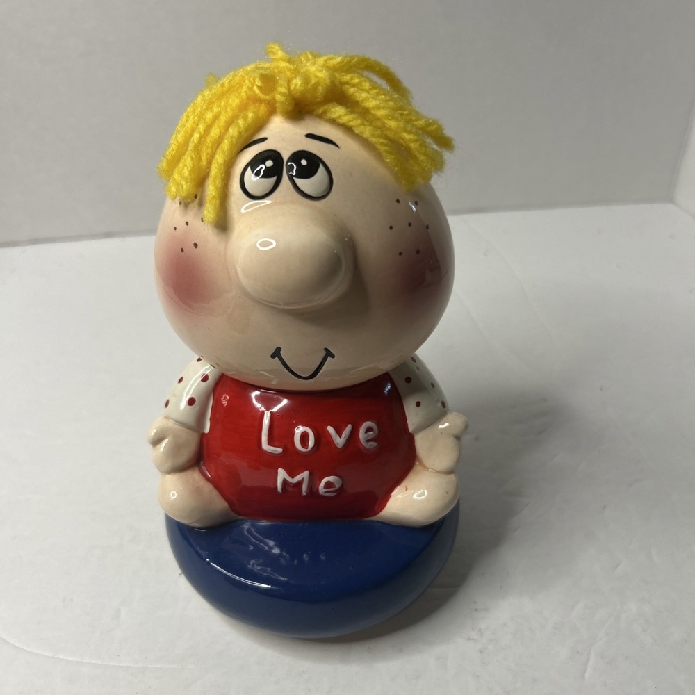 Russ Berrie And Inc Music Box "love Me" Vintage Works